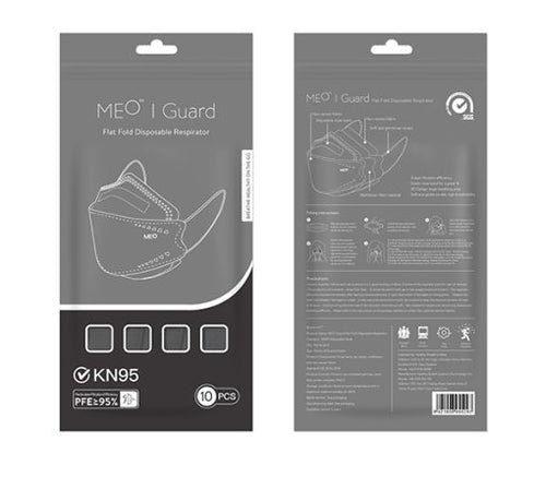 MEO™ | Guard Flat Fold Disposable Respirator 10pcs